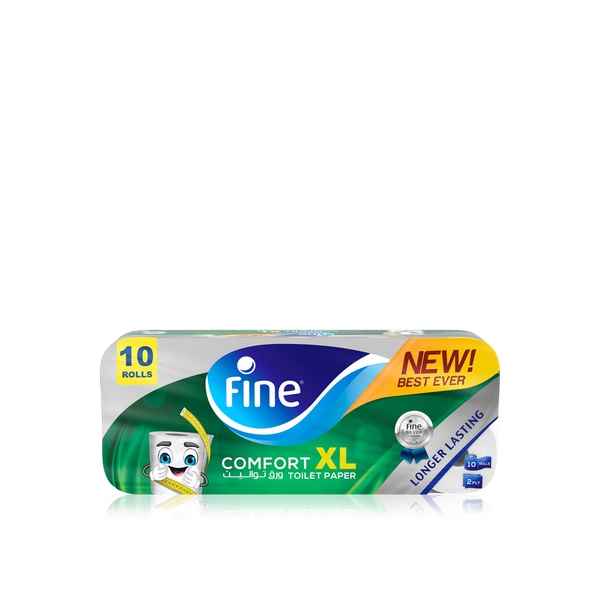 Fine Comfort XL Toilet Paper 2-ply 10 rolls - Waitrose UAE & Partners - 6251001316209