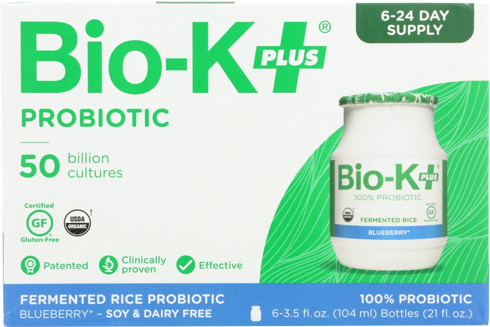 BIO K PLUS: Fermented Rice Probiotic Blueberry, 21 oz - 0626608000268