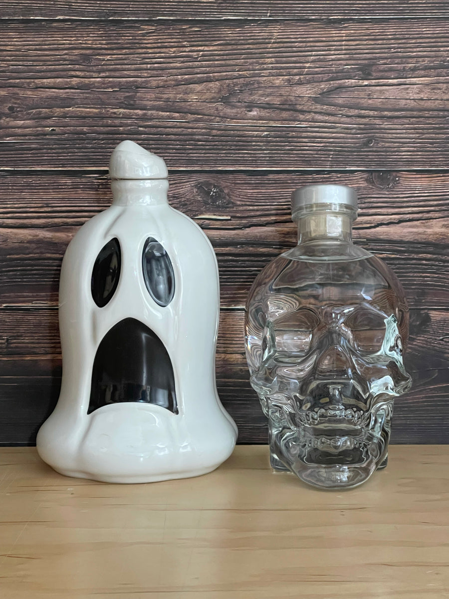 Gran Agave Ghost Head Tequila W/ Crystal Head Vodka (Halloween Edition - 627040411414