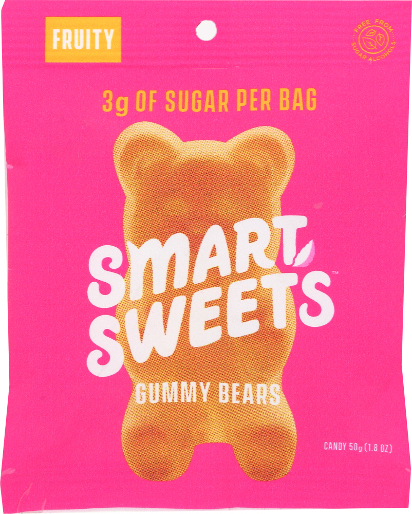 SMARTSWEETS: Candy Gummy Bear Fruity, 1.8 oz - 0627843575146