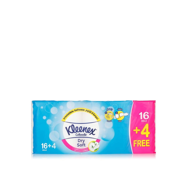 Kleenex Cottonelle dry soft toilet tissue 16rolls + 4free - Waitrose UAE & Partners - 6281002401086