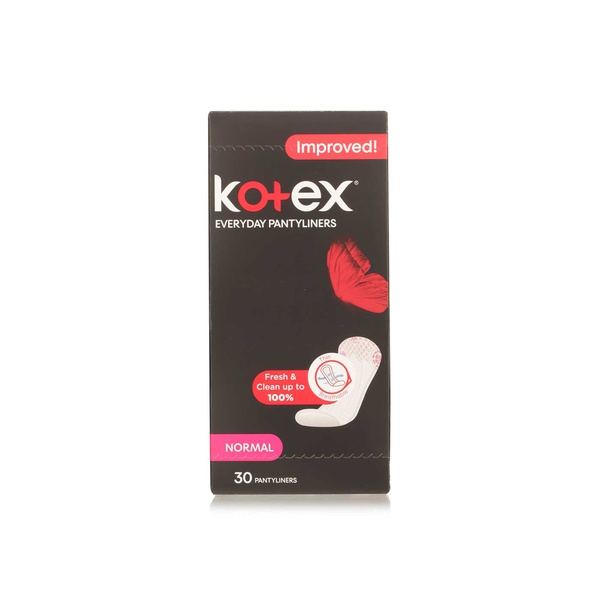 Kotex everyday pantyliners normal x30 - Waitrose UAE & Partners - 6281002431489