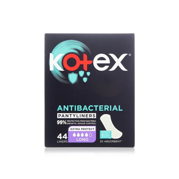 Kotex liners antibacerial long 44s - Waitrose UAE & Partners - 6281002431656