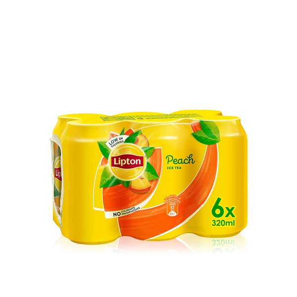 Lipton peach ice tea 6x 320ml - Waitrose UAE & Partners - 6281006710085
