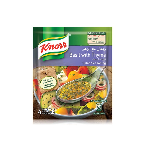 Knorr basil and thyme salad seasoning 10g - Waitrose UAE & Partners - 6281006790988