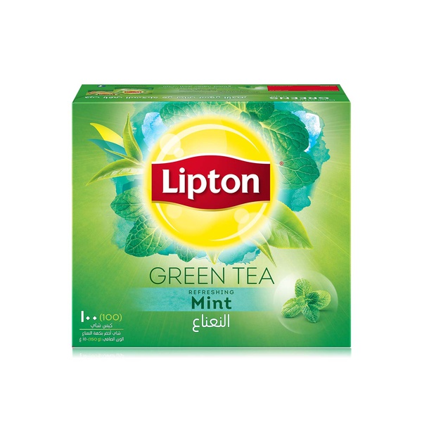 Lipton green tea with mint 100s 150g - Waitrose UAE & Partners - 6281006851009