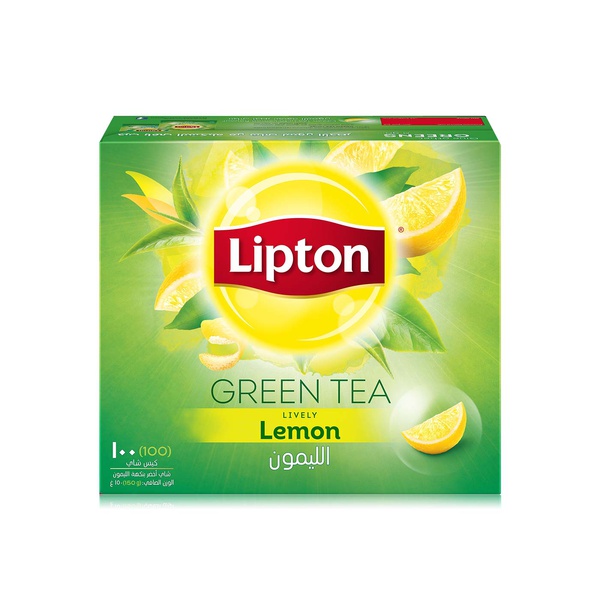 Lipton green tea with lemon x 100 - Waitrose UAE & Partners - 6281006851023
