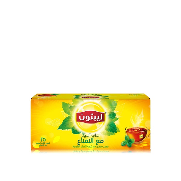 Lipton black tea with mint 25s 57.5g - Waitrose UAE & Partners - 6281006867222