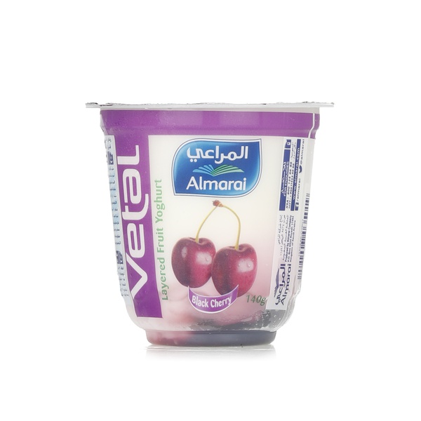 Almarai layered black cherry yoghurt 140g - Waitrose UAE & Partners - 6281007035019