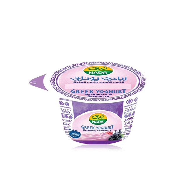 Nada Greek blackberry and raspberry yoghurt 160g - Waitrose UAE & Partners - 6281018172888