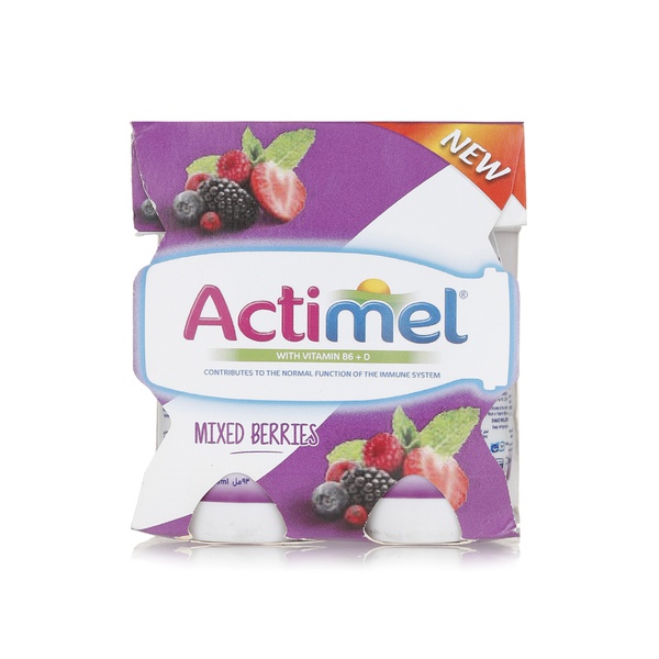 Actimel mixed berries 93ml x4 - Waitrose UAE & Partners - 6281022119206