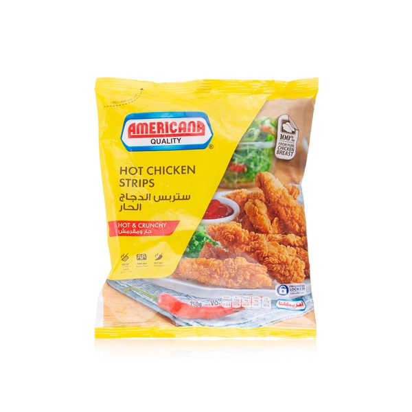 Americana hot and crunchy chicken strips 750g - Waitrose UAE & Partners - 6281050114938