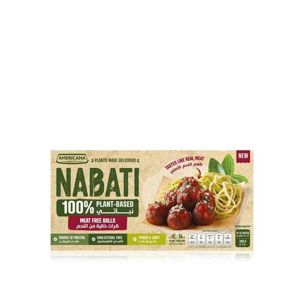 Americana Nabati beef-free meatballs 280g - Waitrose UAE & Partners - 6281050826749