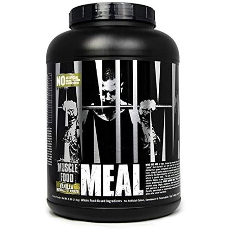 Animal Meal – All Natural High Calorie Meal Shake – Egg Whites, Beef Protein, Pea Protein, Rolled Oats, Sweet Potato, Vanilla 5 Pound - 628222380665