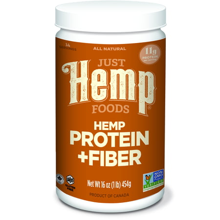 Just Hemp Foods Hemp Protein Powder Plus Fiber, Non-GMO Verified with 11g of Protein & 11g of Fiber per Serving, 16 oz - Packaging May Vary (B017JB6M86) - 628356223104
