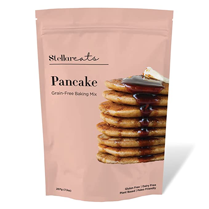 Stellar Eats Pancake Baking Mix, 7.3 oz, 1 Pack - Grain Free, Gluten Free, Dairy Free, Plant Based, Paleo Friendly - 628634736043