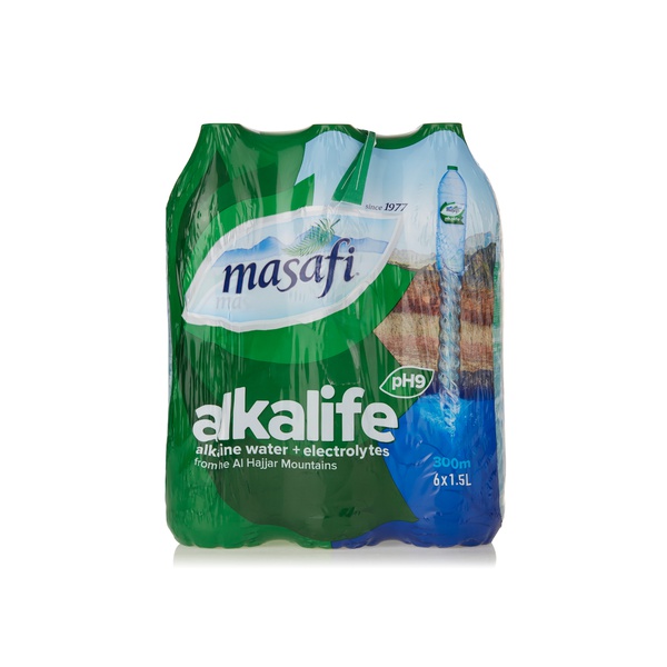 Masafi alkalife water 1.5ltr x6 - Waitrose UAE & Partners - 6291001014828