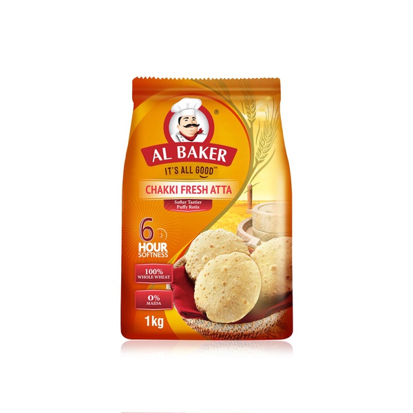 Al Baker chakki fresh atta flour 1kg - Waitrose UAE & Partners - 6291003058141