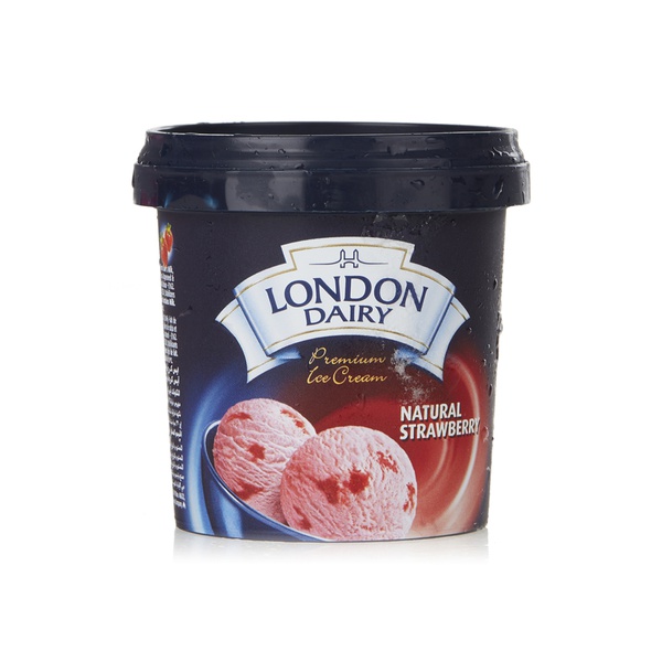 London Dairy strawberry ice cream 125ml - Waitrose UAE & Partners - 6291003096198