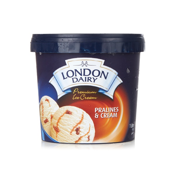 London Dairy pralines & cream premium ice-cream 1ltr - Waitrose UAE & Partners - 6291003096440