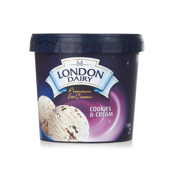 London Dairy cookies & cream ice-cream 1ltr - Waitrose UAE & Partners - 6291003096488