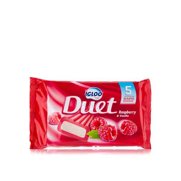 Igloo Duet raspberry & vanilla ice cream 5x65ml - Waitrose UAE & Partners - 6291003102035