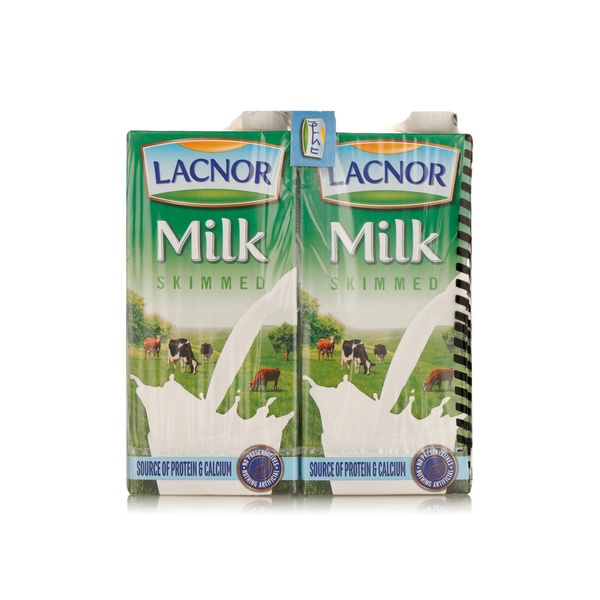 Lacnor milk skimmed 4 x 1ltr - Waitrose UAE & Partners - 6291016011256