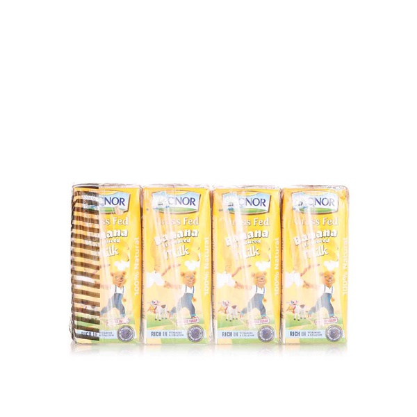 Lacnor milk banana 8 x 180ml - Waitrose UAE & Partners - 6291016024232
