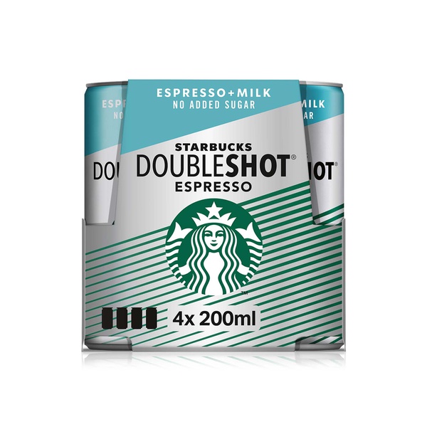 Starbucks Double Shot Espresso no added sugar 4x200ml - Waitrose UAE & Partners - 6291021931747