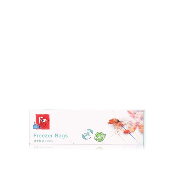 Fun freezer bags with zip 15s - Waitrose UAE & Partners - 6291033009076
