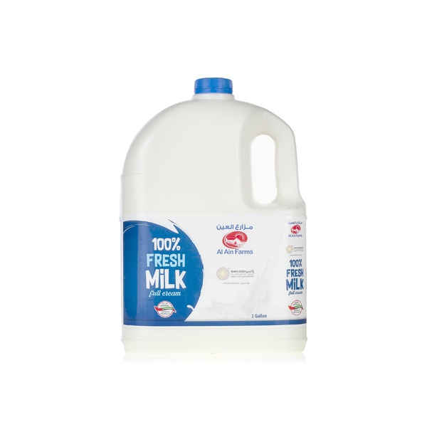 Al Ain Farms full cream milk 1gal - Waitrose UAE & Partners - 6291056004034