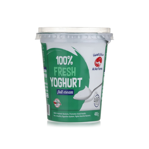 Al Ain Farms fresh full cream yoghurt 400g - Waitrose UAE & Partners - 6291056060009