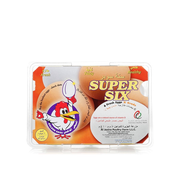 Al Jazira large white eggs x6 - Waitrose UAE & Partners - 6291100153572