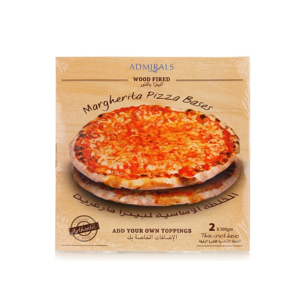 Admirals margherita pizza bases 2 x 300g - Waitrose UAE & Partners - 6291102147463
