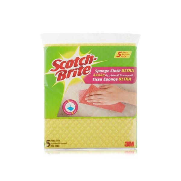 Scotch Brite ultra sponge cloth x5 - Waitrose UAE & Partners - 6291103658609