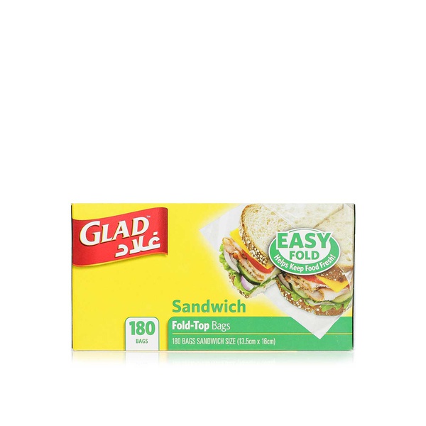 Glad sandwich fold top bags x180 - Waitrose UAE & Partners - 6291105650137