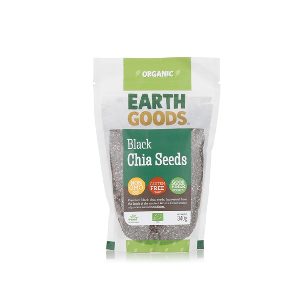 Earth Goods organic black chia seeds 340g - Waitrose UAE & Partners - 6291107558554