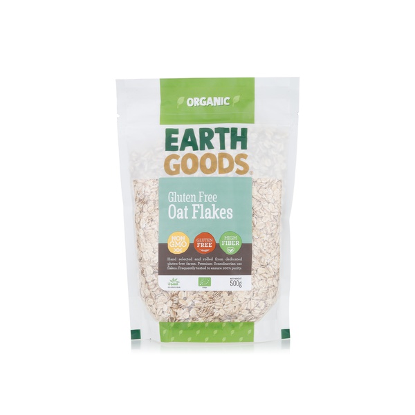 Earth Goods organic gluten free rolled oats 500g - Waitrose UAE & Partners - 6291107558813