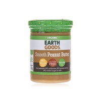 Earth Goods organic smooth peanut butter 400g - Waitrose UAE & Partners - 6291108428047