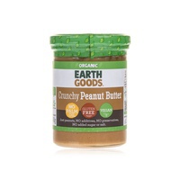 Earth Goods organic crunchy peanut butter 400g - Waitrose UAE & Partners - 6291108428061
