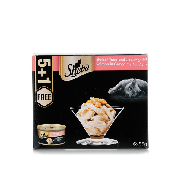 Sheba flaked tuna with salmon 6x85g - Waitrose UAE & Partners - 6294001824558