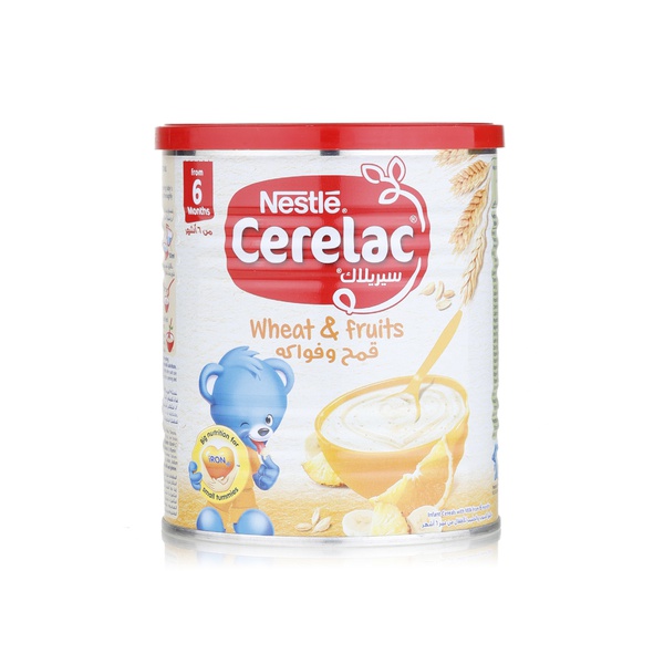 Nestle Cerelac fruit 24 infant cereals with milk 400g - Waitrose UAE & Partners - 6294003557287