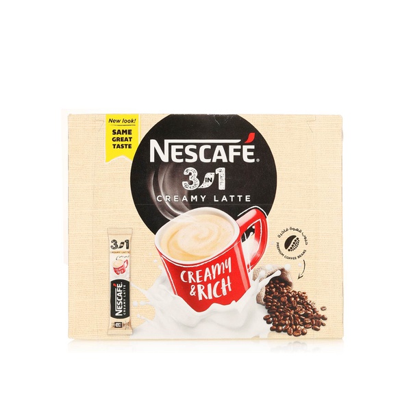 Nescafe 3in1 creamy latte sachets 20 x 22.5g - Waitrose UAE & Partners - 6294003570378