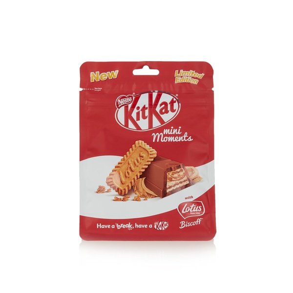KitKat mini moments with lotus 122.5g - Waitrose UAE & Partners - 6294003592578