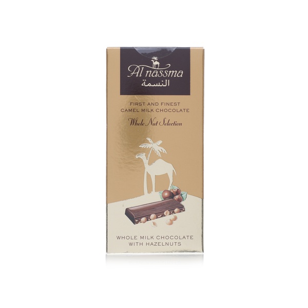 Al Nassma camel milk chocolate with hazelnuts 70g - Waitrose UAE & Partners - 6294007310277