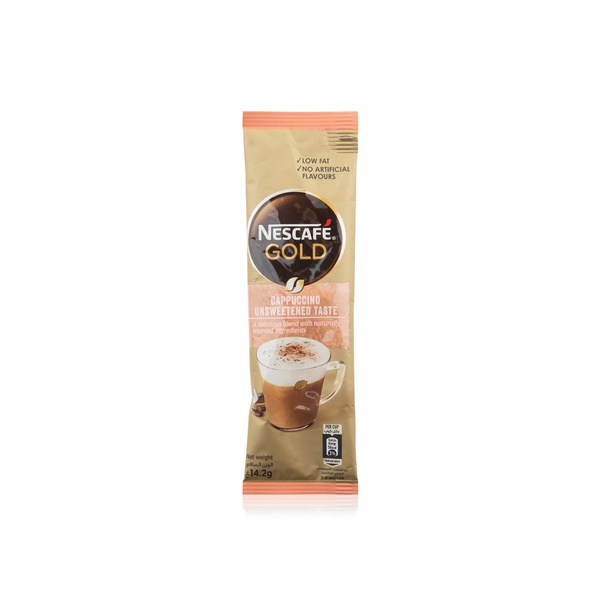 Nescafe gold cappuccino unsweetened coffee 14.2g - Waitrose UAE & Partners - 6294017105962