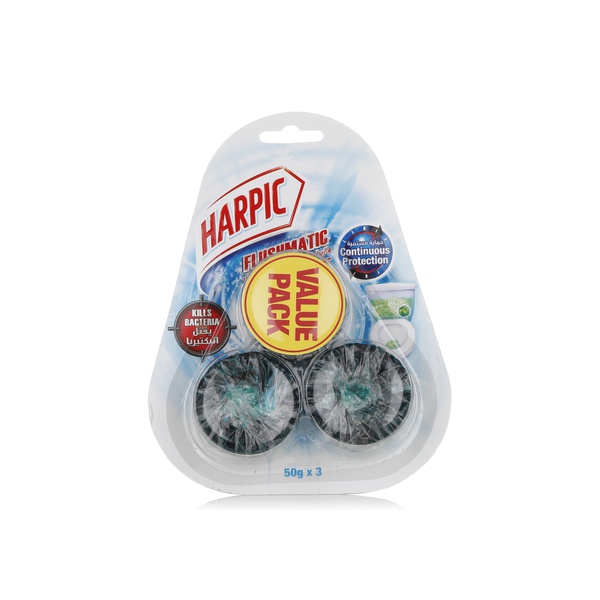 Harpic Flushmatic toilet blocks 3 x 50g - Waitrose UAE & Partners - 6295120012383