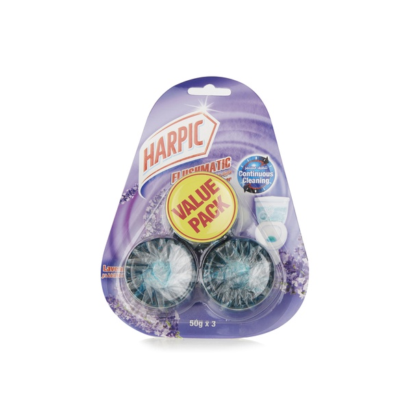 Harpic lavender flushmatic 2+1 50g - Waitrose UAE & Partners - 6295120023518