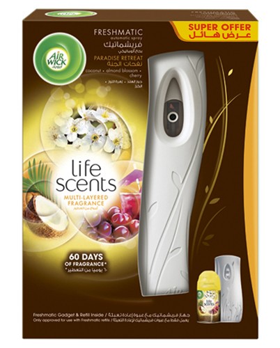 Air Wick Air Freshener Life Scents Machine Paradise Retreat Super Offer - 6295120024102