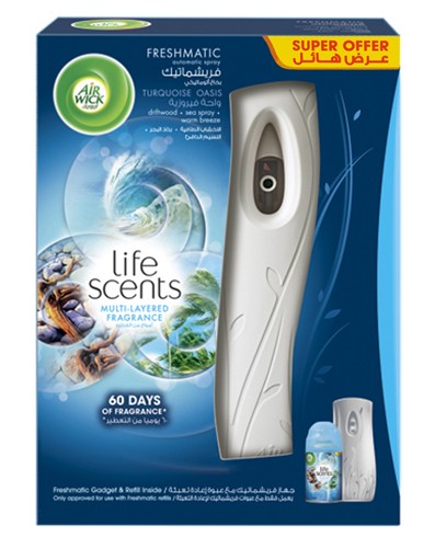 Air Wick Air Freshener Life Scents Machine Turqouise Oasis Super Offer - 6295120024119